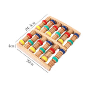 Wood Six Row Large Roller Foot Acupoint Hand Massage Foot Massager